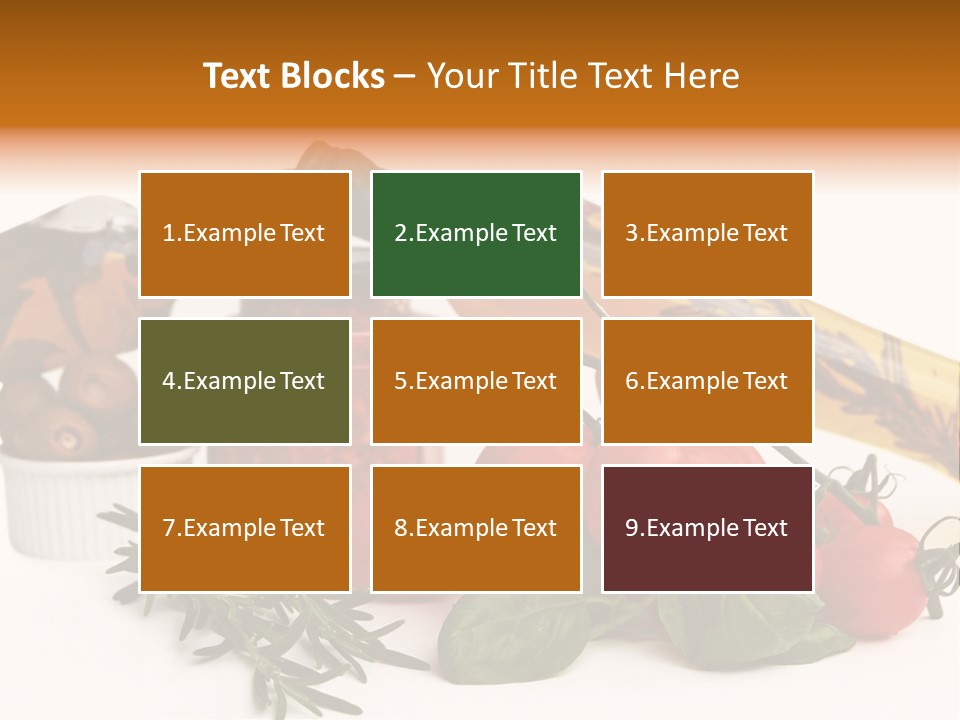 Italy Herb Ingredient PowerPoint Template