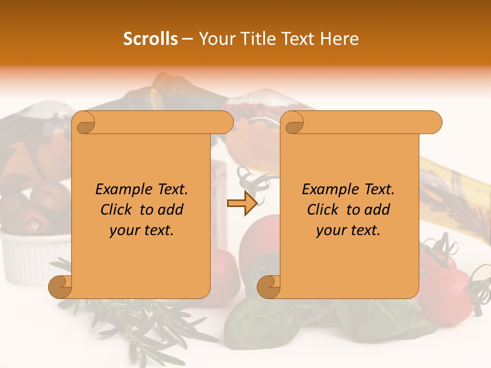 Italy Herb Ingredient PowerPoint Template