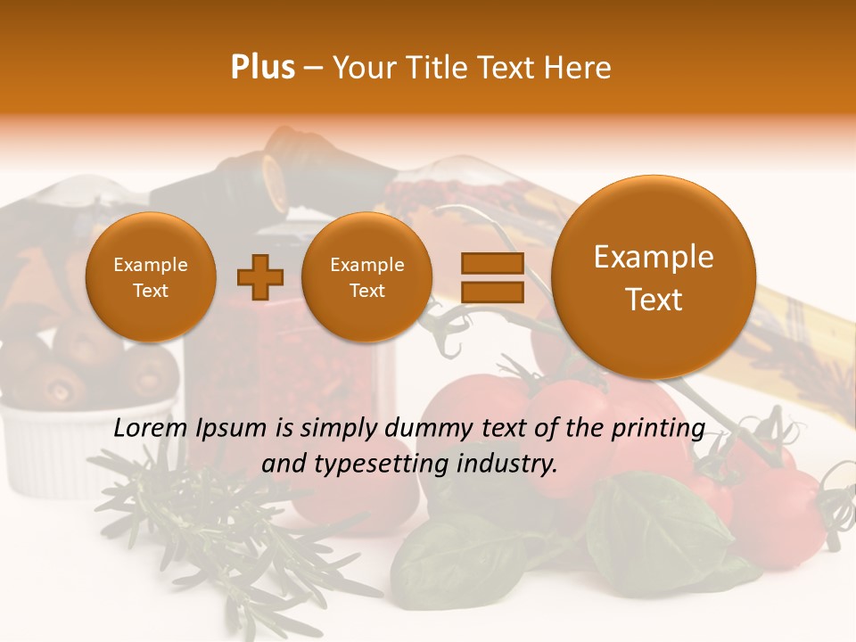 Italy Herb Ingredient PowerPoint Template