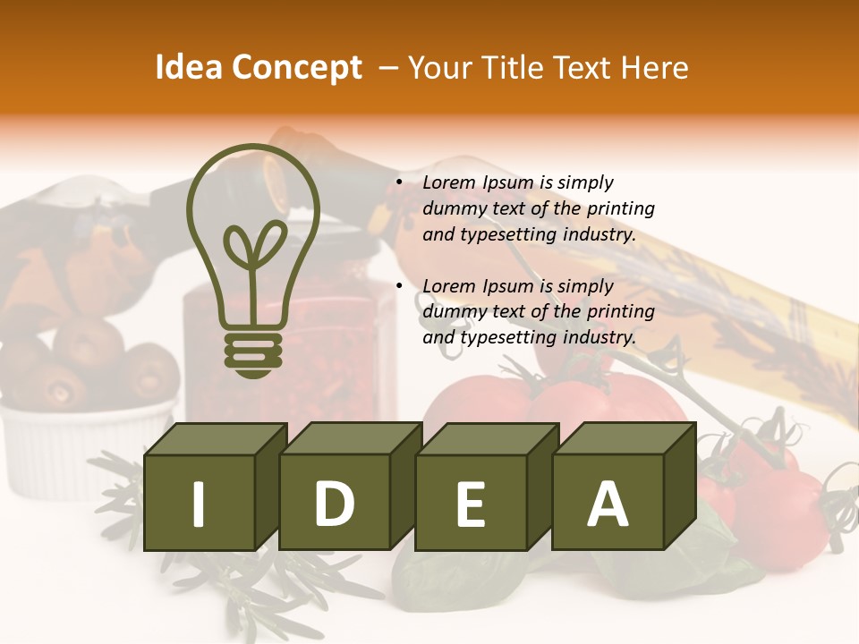 Italy Herb Ingredient PowerPoint Template