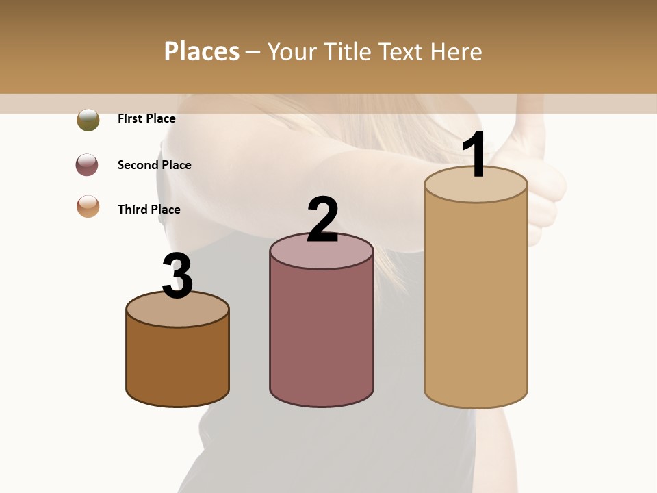 Finger Beautiful Young PowerPoint Template
