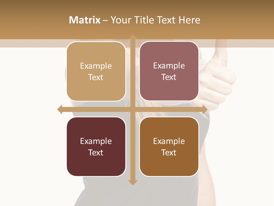 Finger Beautiful Young PowerPoint Template