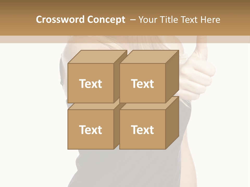 Finger Beautiful Young PowerPoint Template
