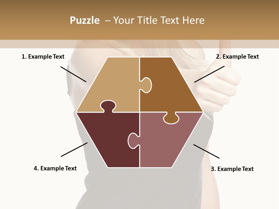 Finger Beautiful Young PowerPoint Template