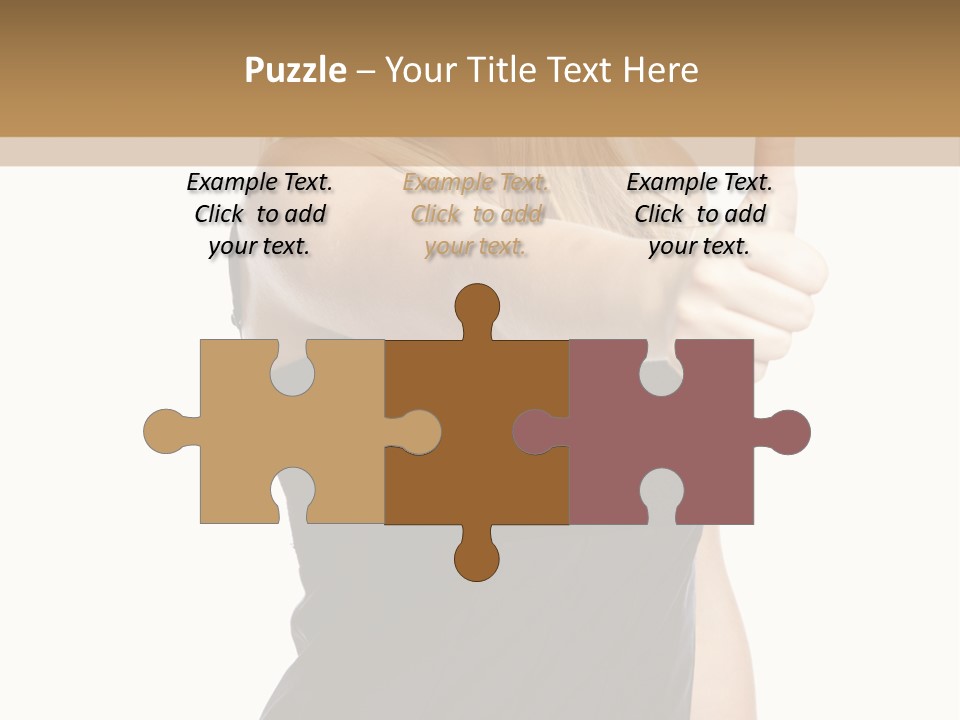 Finger Beautiful Young PowerPoint Template