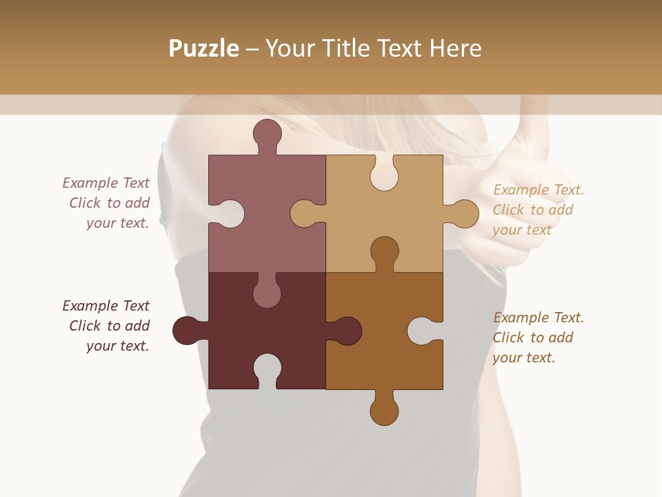 Finger Beautiful Young PowerPoint Template