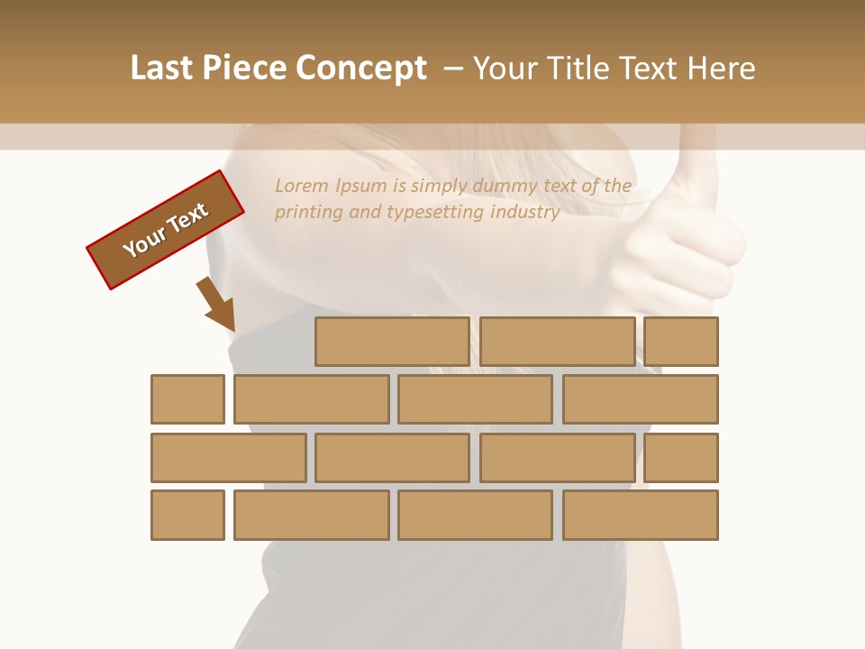 Finger Beautiful Young PowerPoint Template