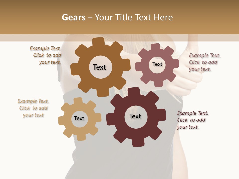 Finger Beautiful Young PowerPoint Template