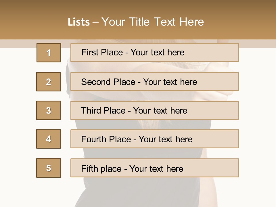 Finger Beautiful Young PowerPoint Template