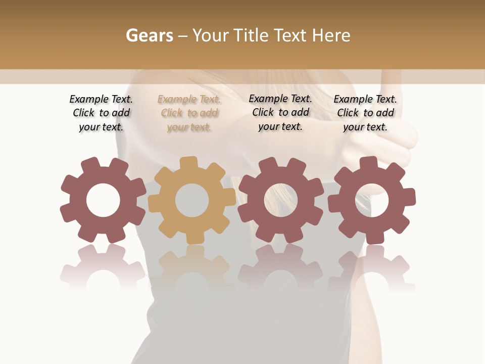 Finger Beautiful Young PowerPoint Template