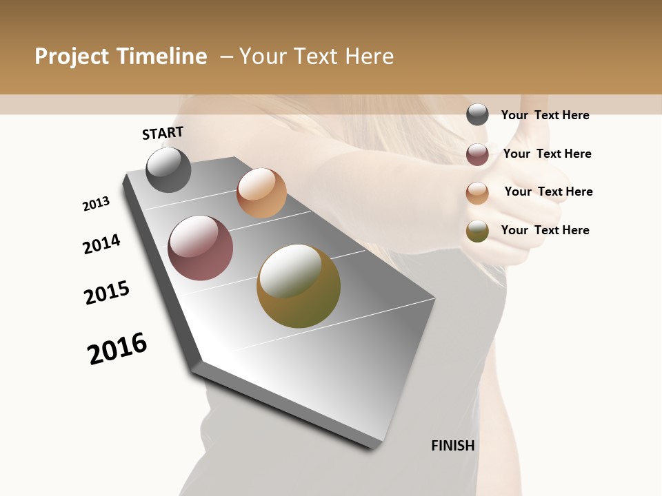 Finger Beautiful Young PowerPoint Template