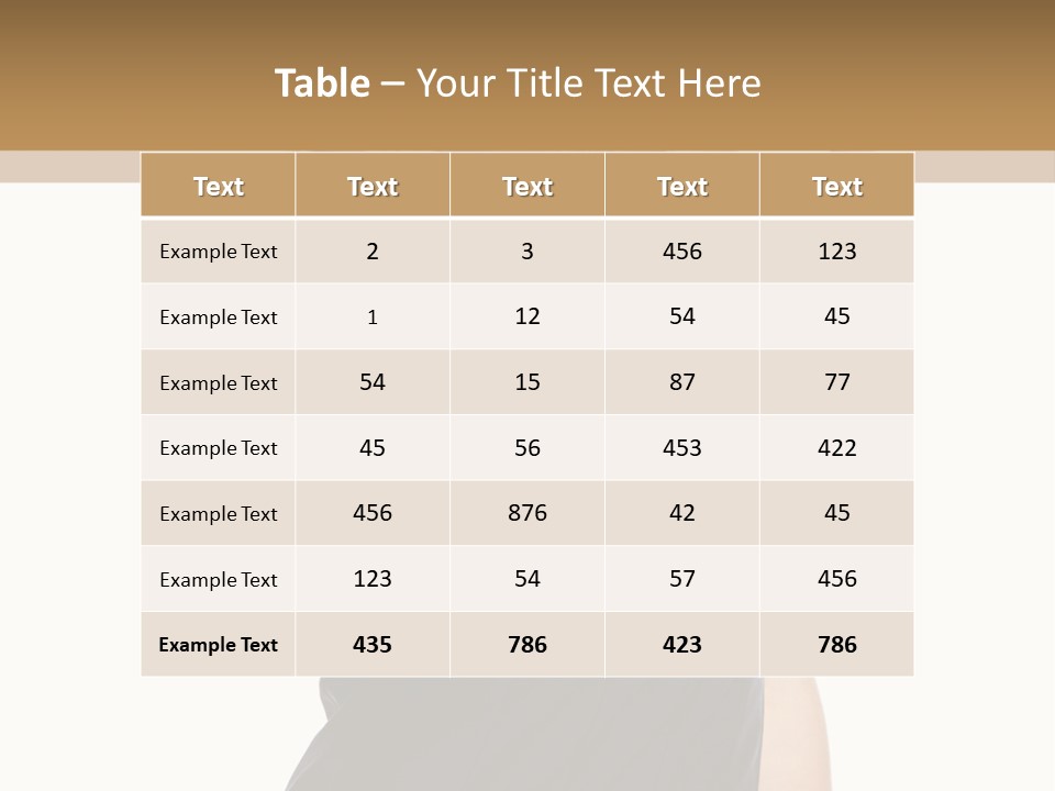 Finger Beautiful Young PowerPoint Template