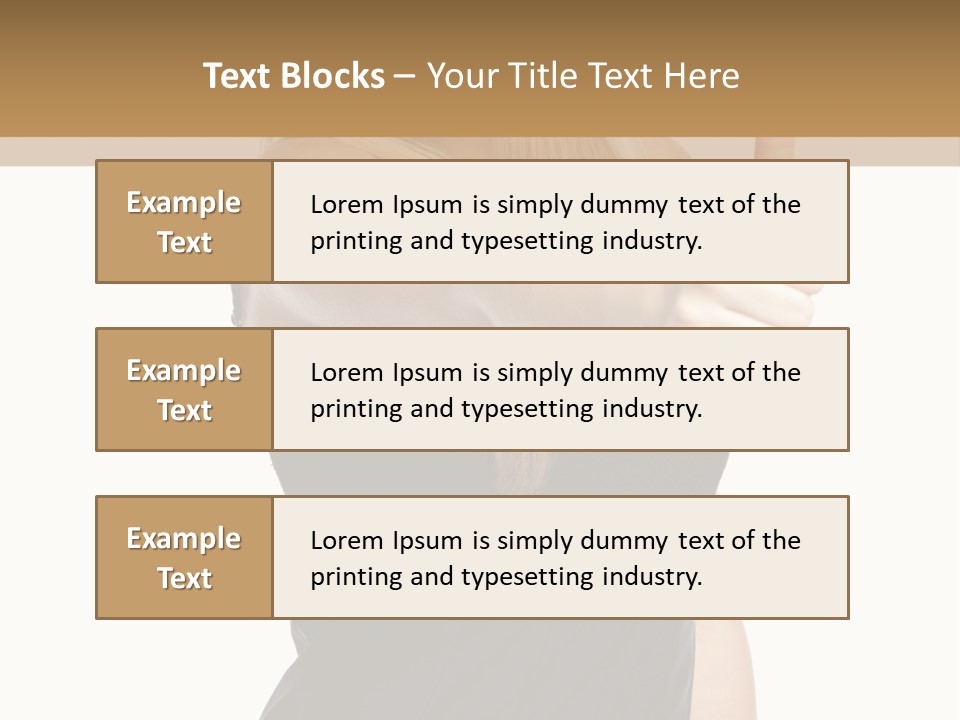 Finger Beautiful Young PowerPoint Template