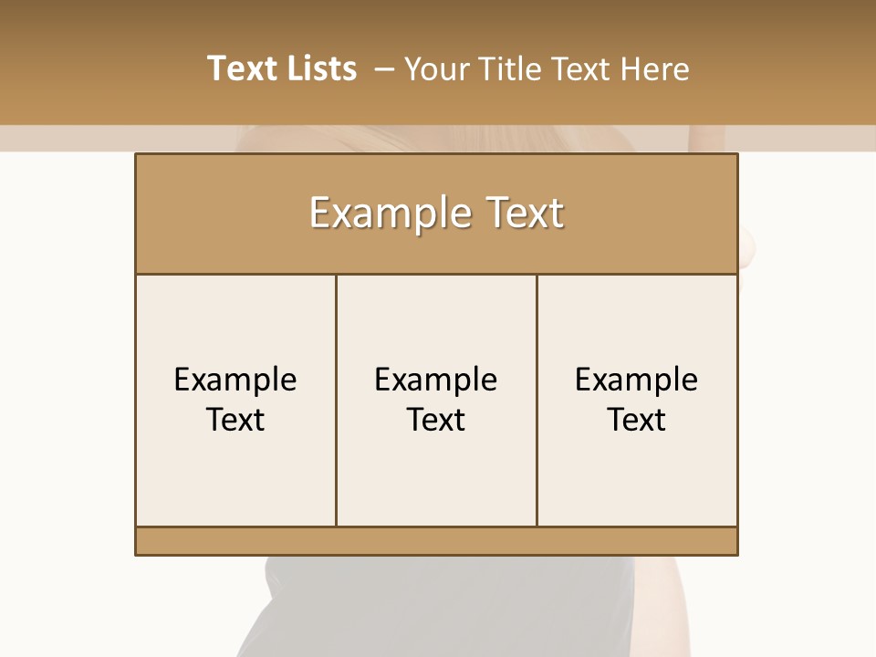 Finger Beautiful Young PowerPoint Template