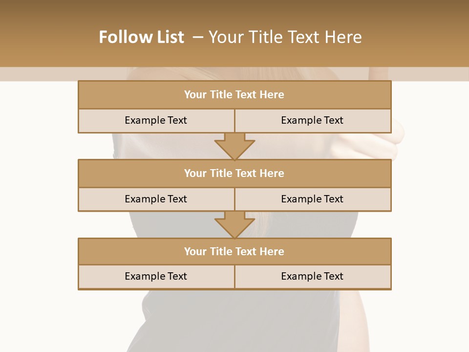 Finger Beautiful Young PowerPoint Template