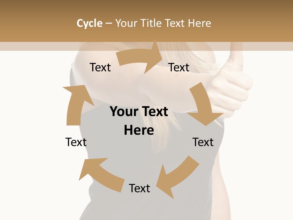 Finger Beautiful Young PowerPoint Template