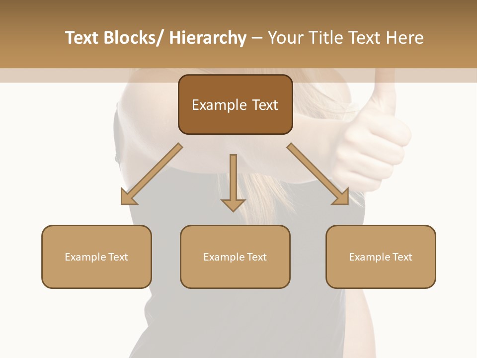 Finger Beautiful Young PowerPoint Template