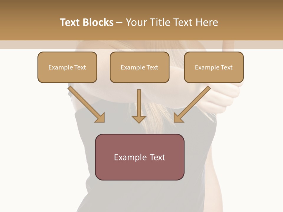 Finger Beautiful Young PowerPoint Template