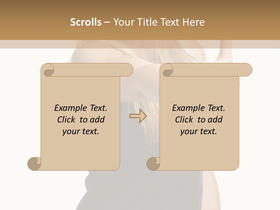 Finger Beautiful Young PowerPoint Template