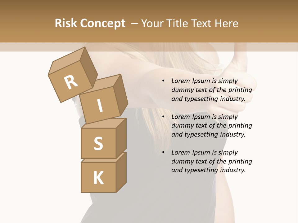 Finger Beautiful Young PowerPoint Template