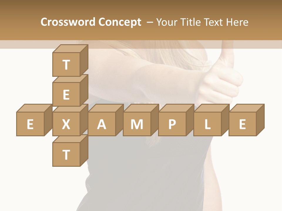 Finger Beautiful Young PowerPoint Template
