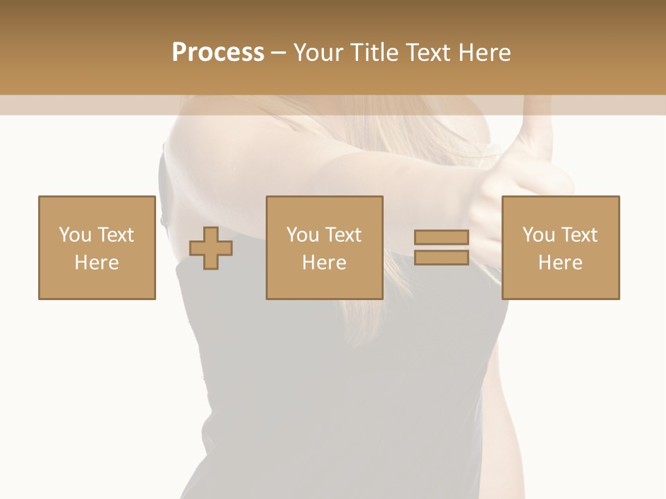 Finger Beautiful Young PowerPoint Template