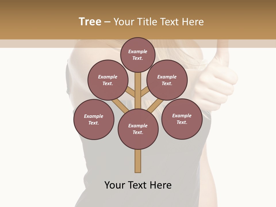 Finger Beautiful Young PowerPoint Template