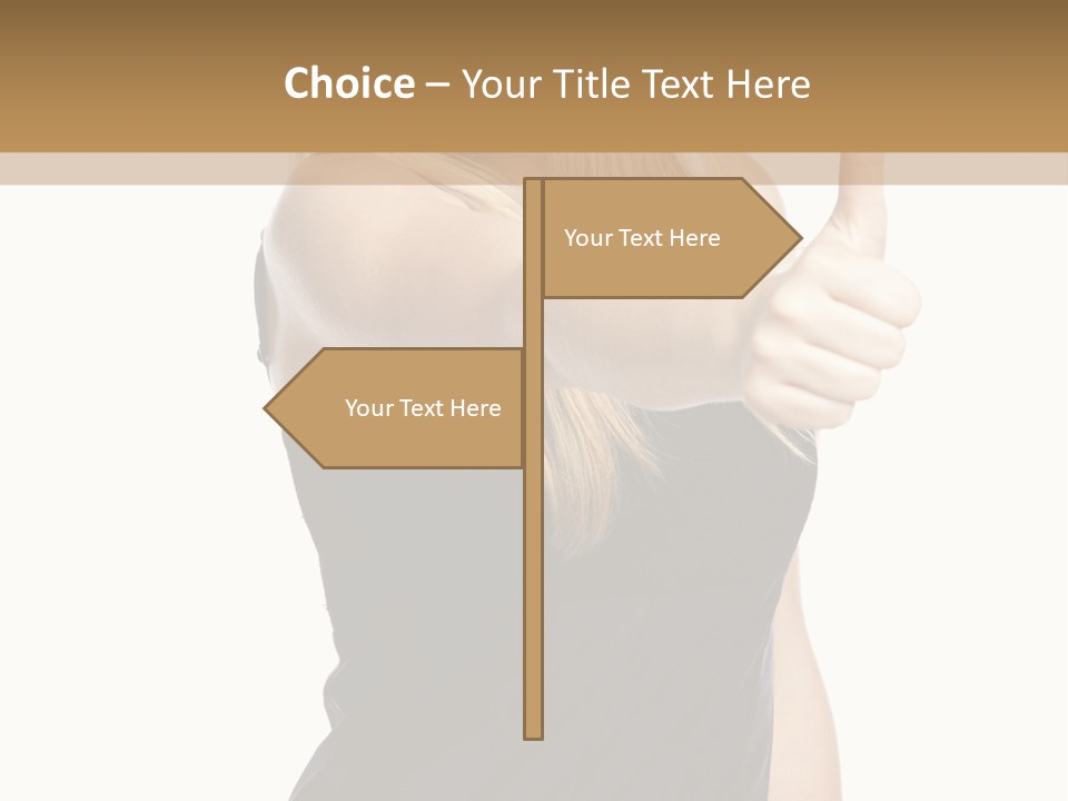Finger Beautiful Young PowerPoint Template