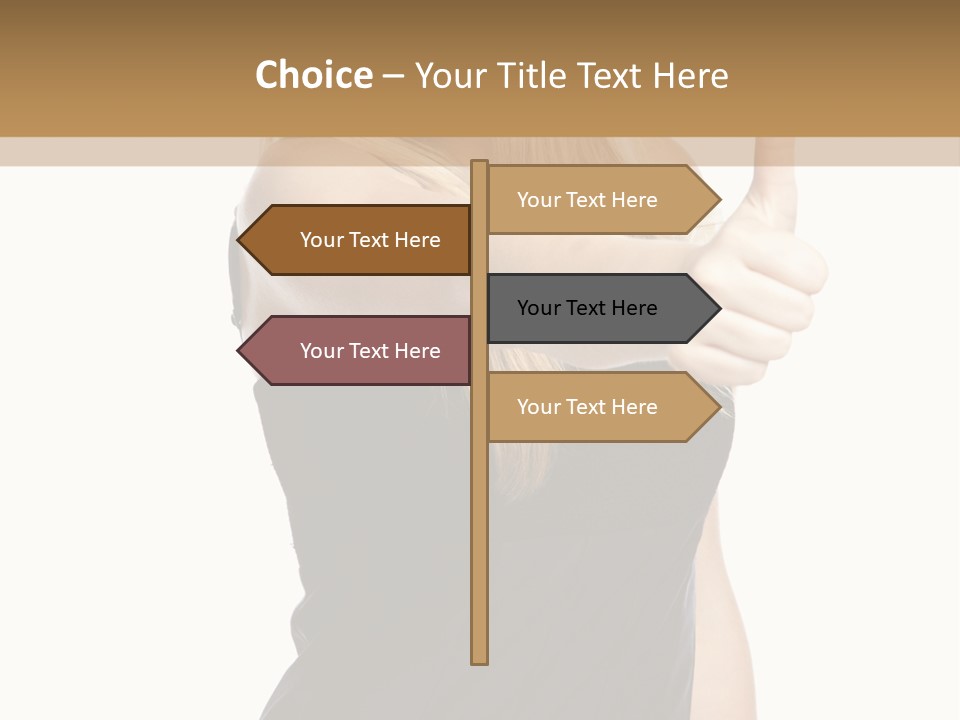 Finger Beautiful Young PowerPoint Template