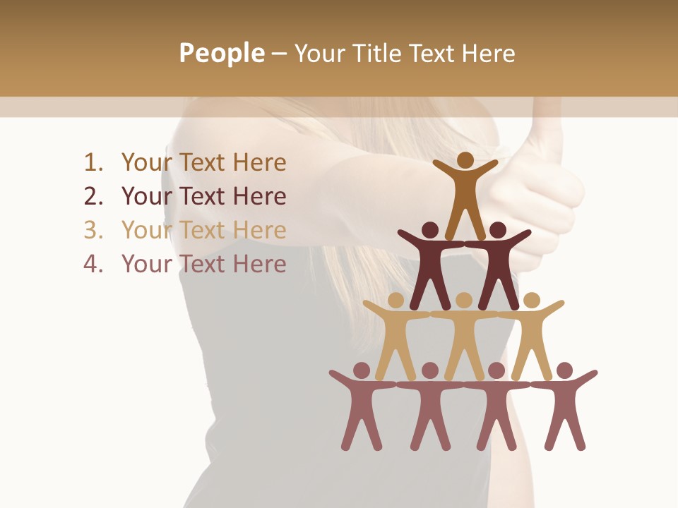 Finger Beautiful Young PowerPoint Template