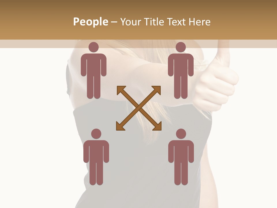 Finger Beautiful Young PowerPoint Template