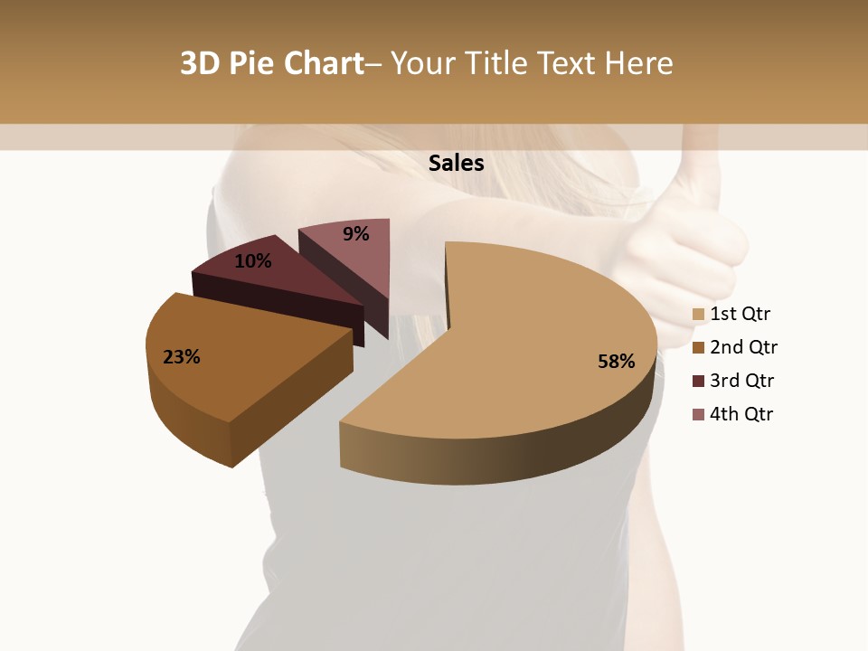Finger Beautiful Young PowerPoint Template