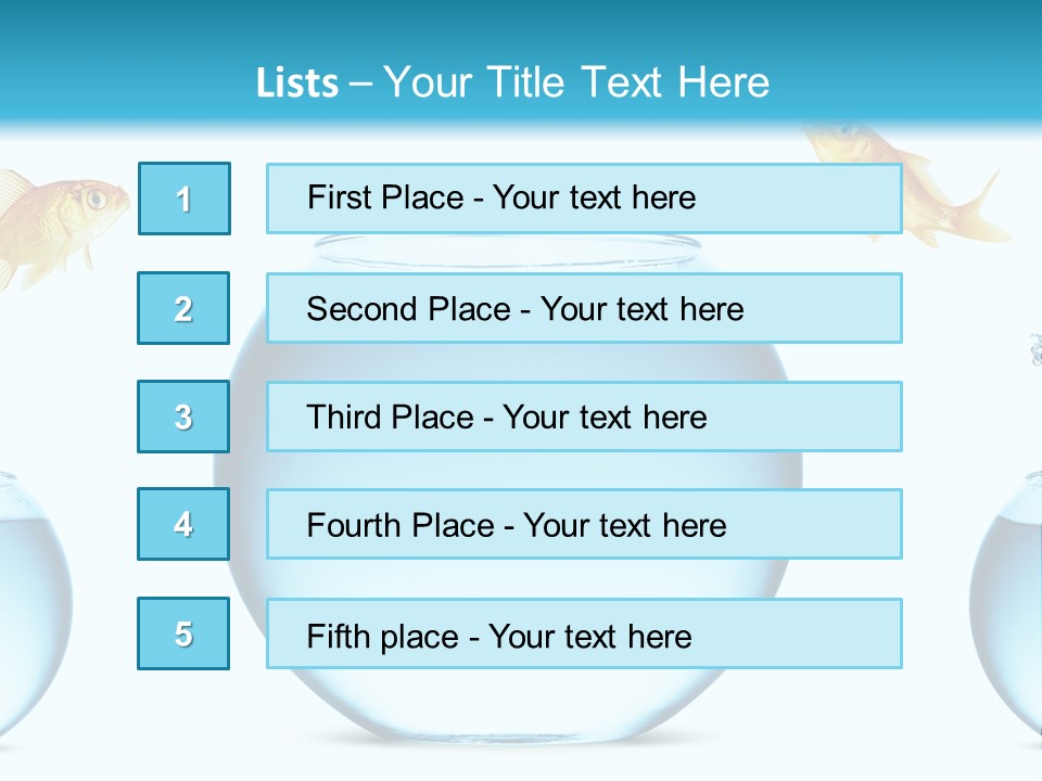 White Background Tank PowerPoint Template
