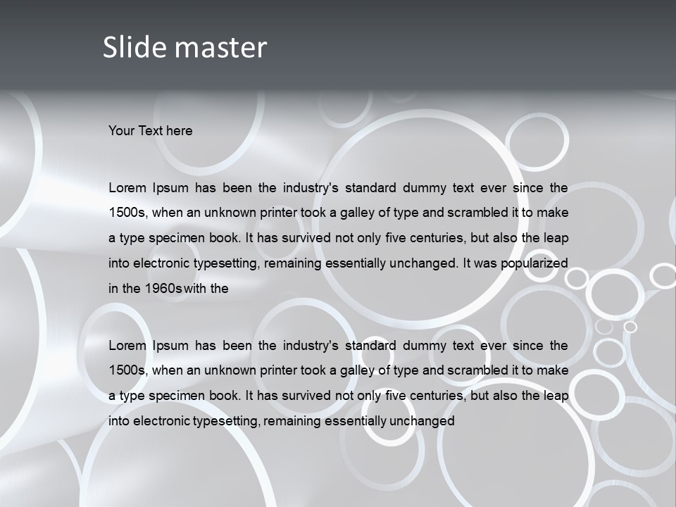 Industry Illustration Pipe PowerPoint Template