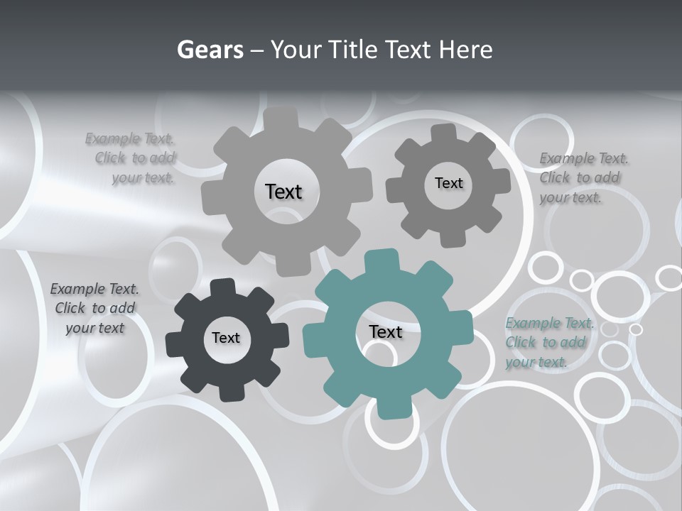 Industry Illustration Pipe PowerPoint Template