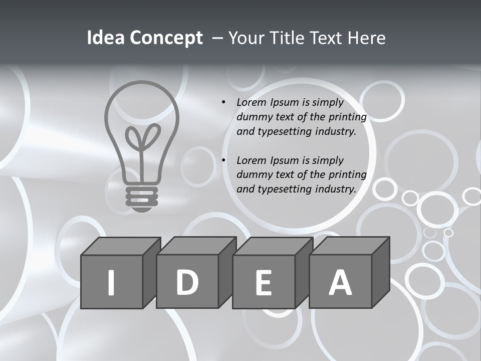 Industry Illustration Pipe PowerPoint Template