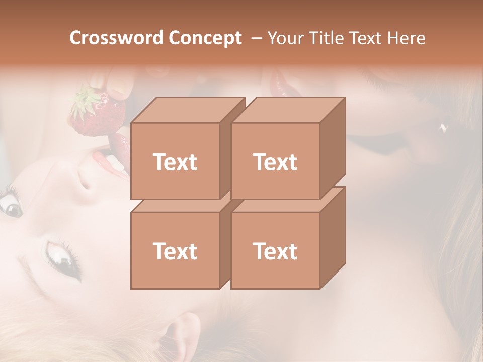 Vogue Friend Strawberry PowerPoint Template