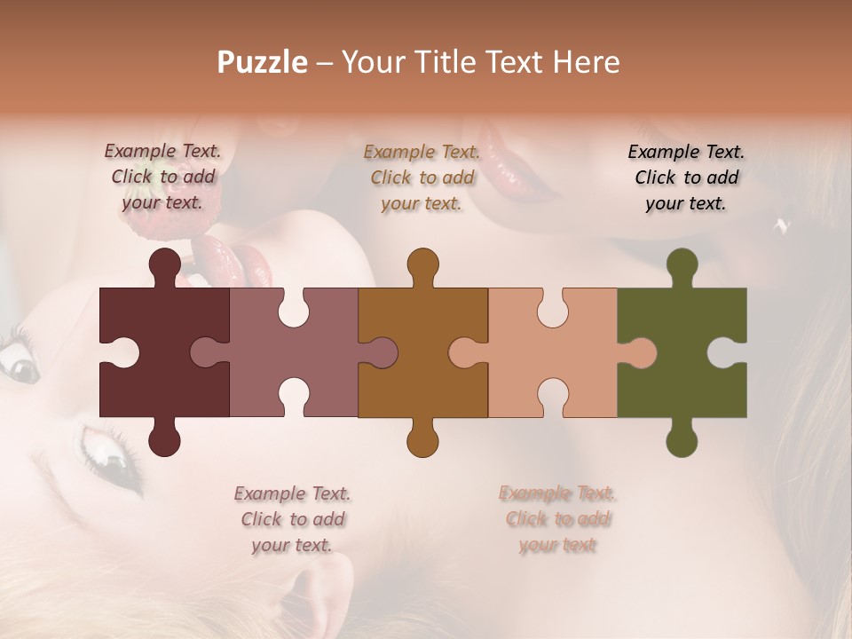 Vogue Friend Strawberry PowerPoint Template