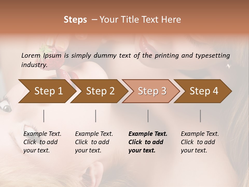 Vogue Friend Strawberry PowerPoint Template