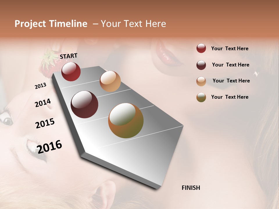 Vogue Friend Strawberry PowerPoint Template