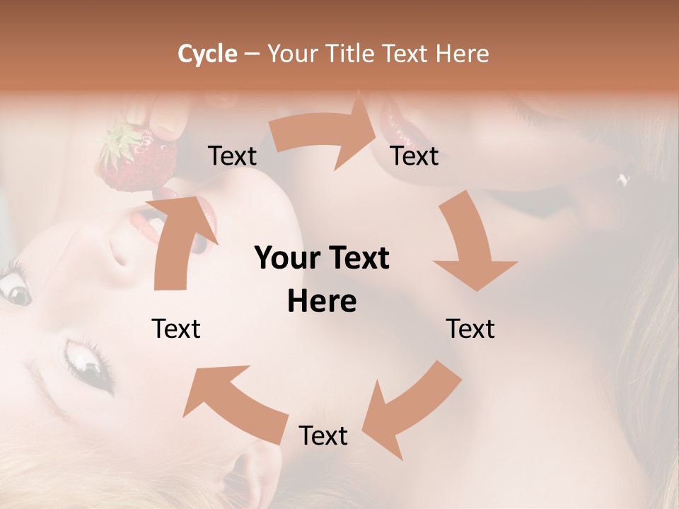 Vogue Friend Strawberry PowerPoint Template