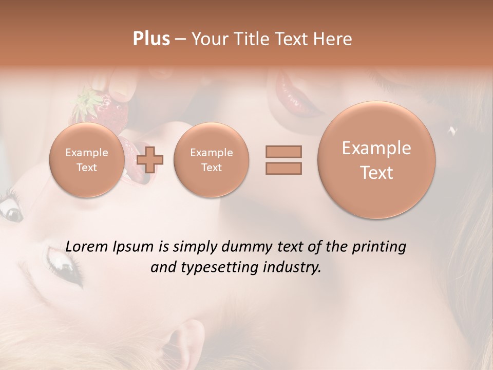 Vogue Friend Strawberry PowerPoint Template