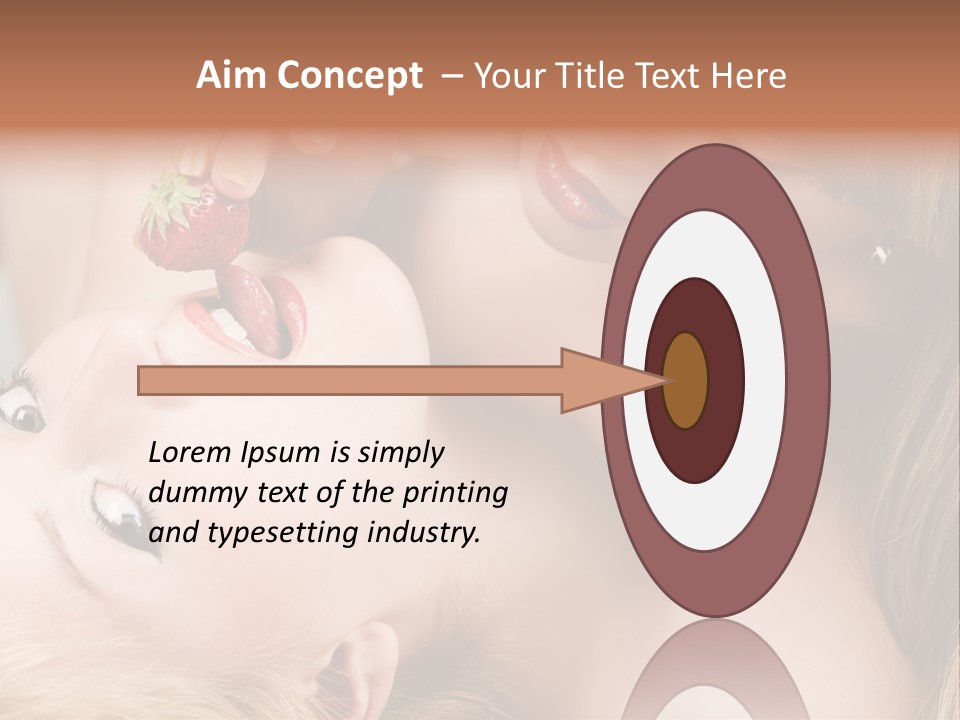 Vogue Friend Strawberry PowerPoint Template