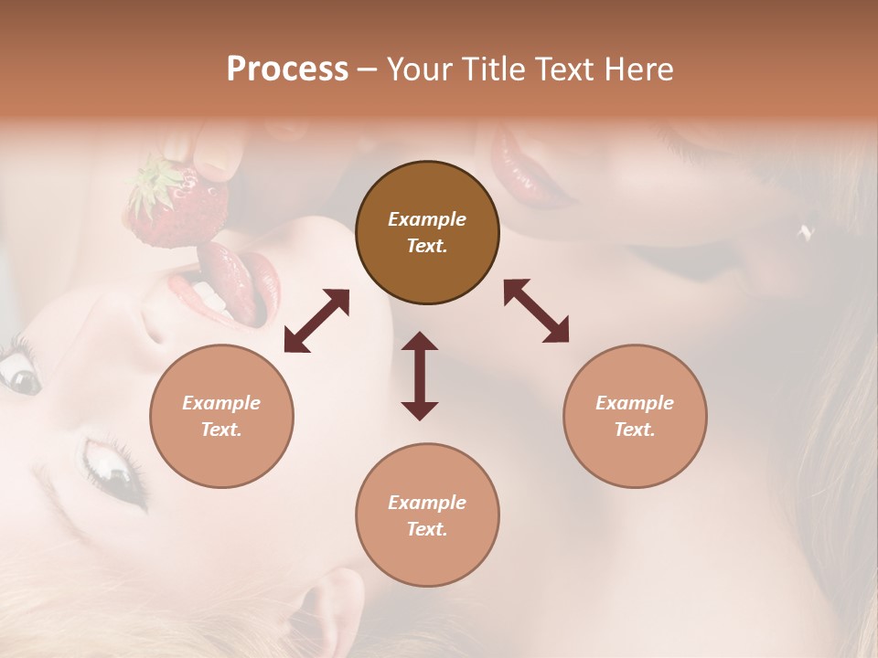 Vogue Friend Strawberry PowerPoint Template