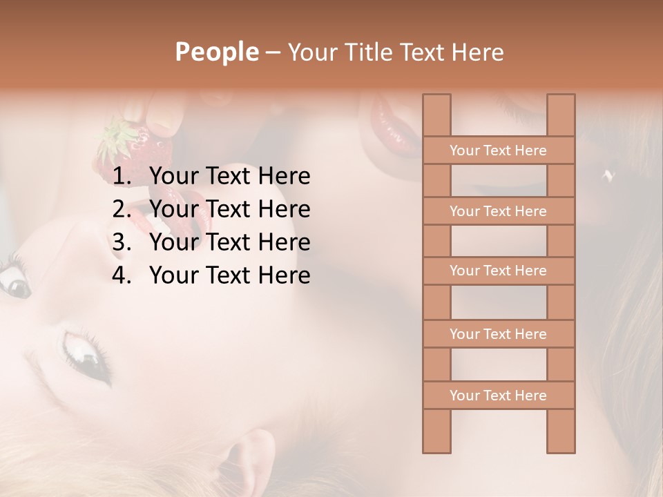 Vogue Friend Strawberry PowerPoint Template