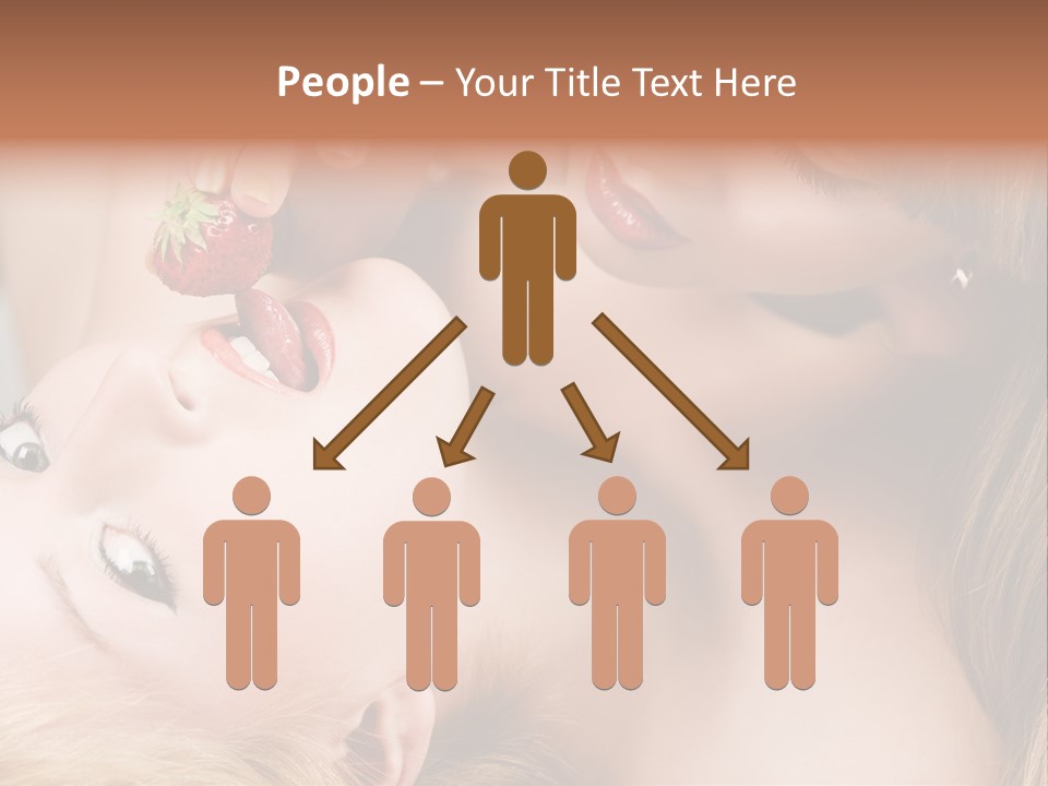 Vogue Friend Strawberry PowerPoint Template