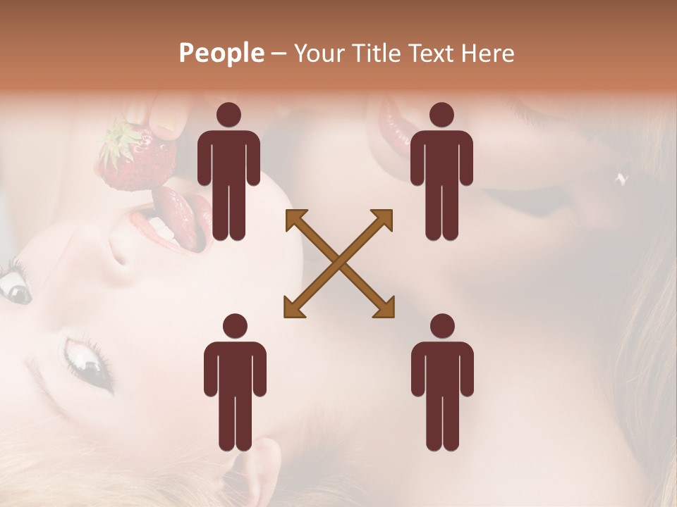 Vogue Friend Strawberry PowerPoint Template