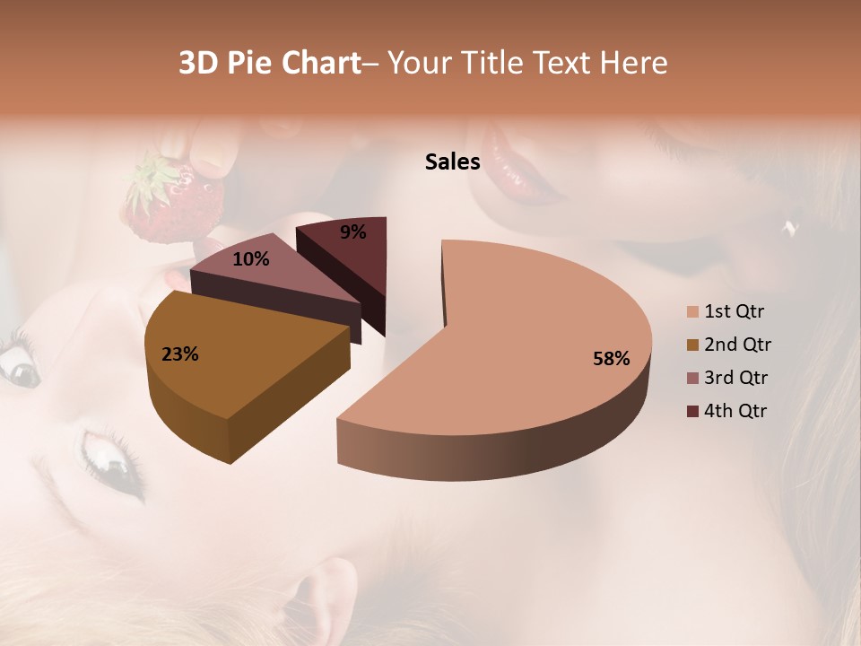 Vogue Friend Strawberry PowerPoint Template