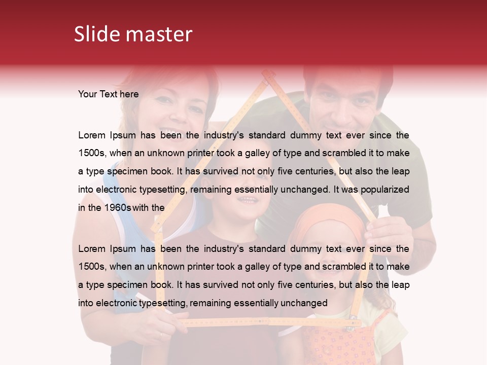 Man Family Happiness PowerPoint Template