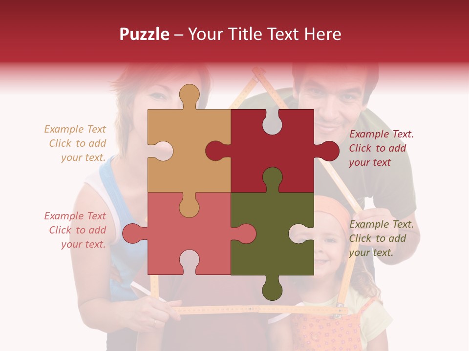 Man Family Happiness PowerPoint Template